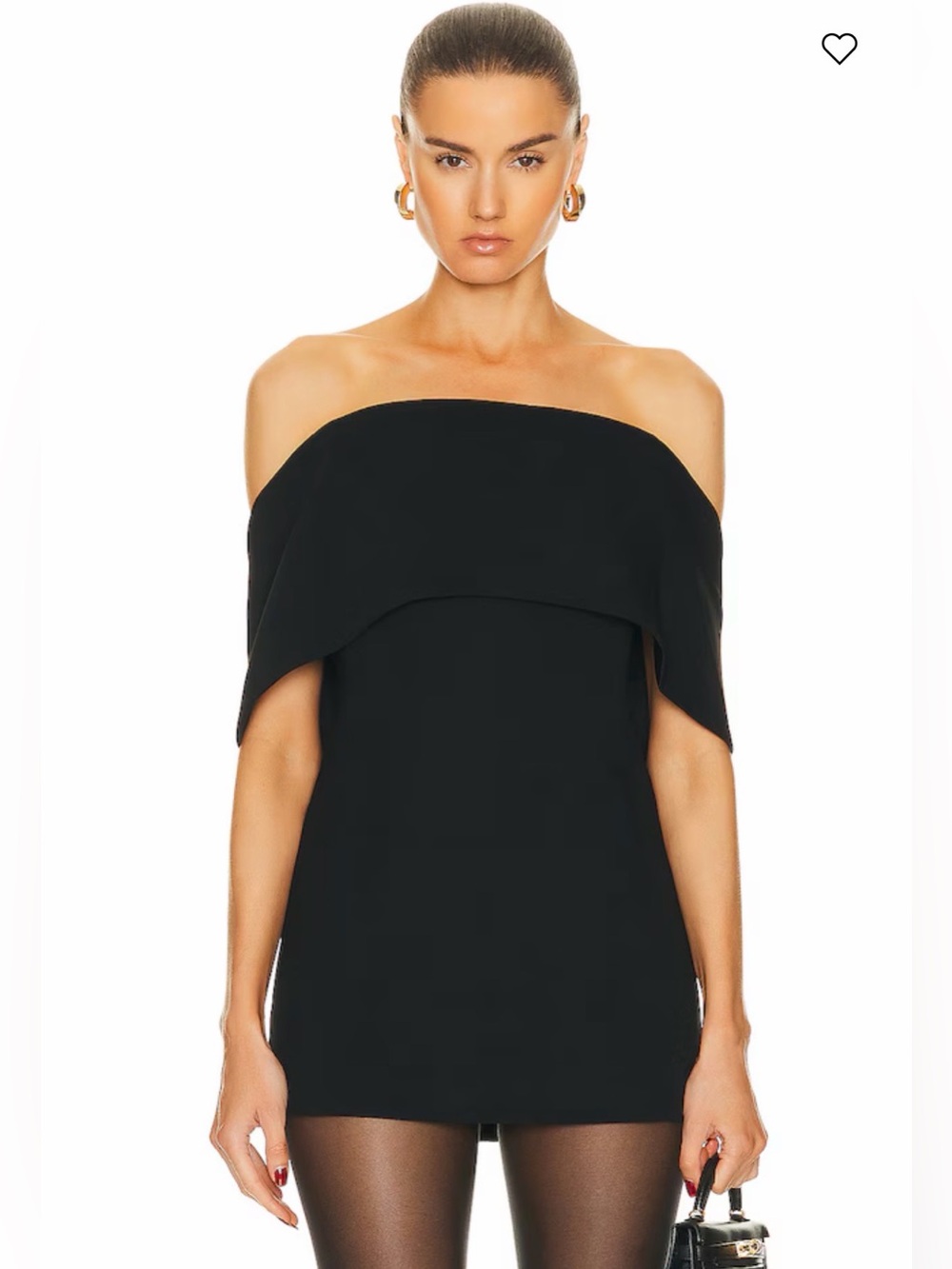 NWT Toteme Off Shoulder Evening Top Black 32/0/ XXS
